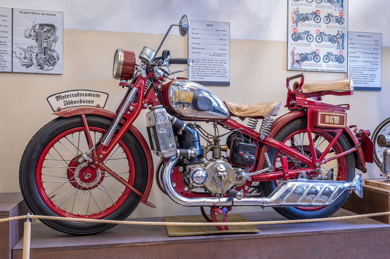 1930 DKW Super Sport at Motorcycle Museum Ibbenburen Germany