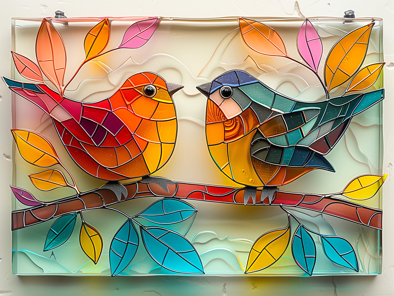 Ghép hình Chim kính màu