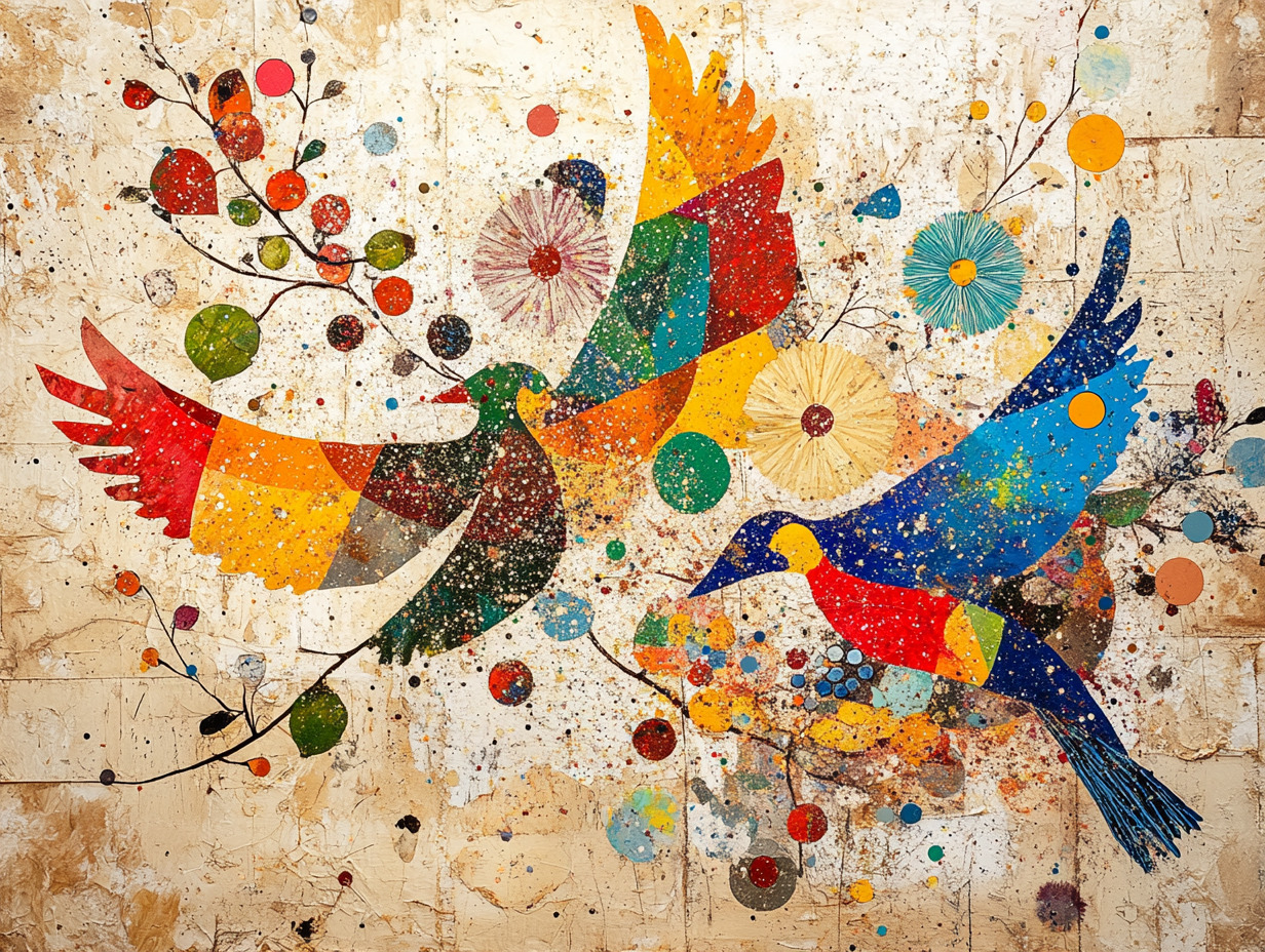 Ghép hình Sự hòa hợp vui tươi trong tranh khảm