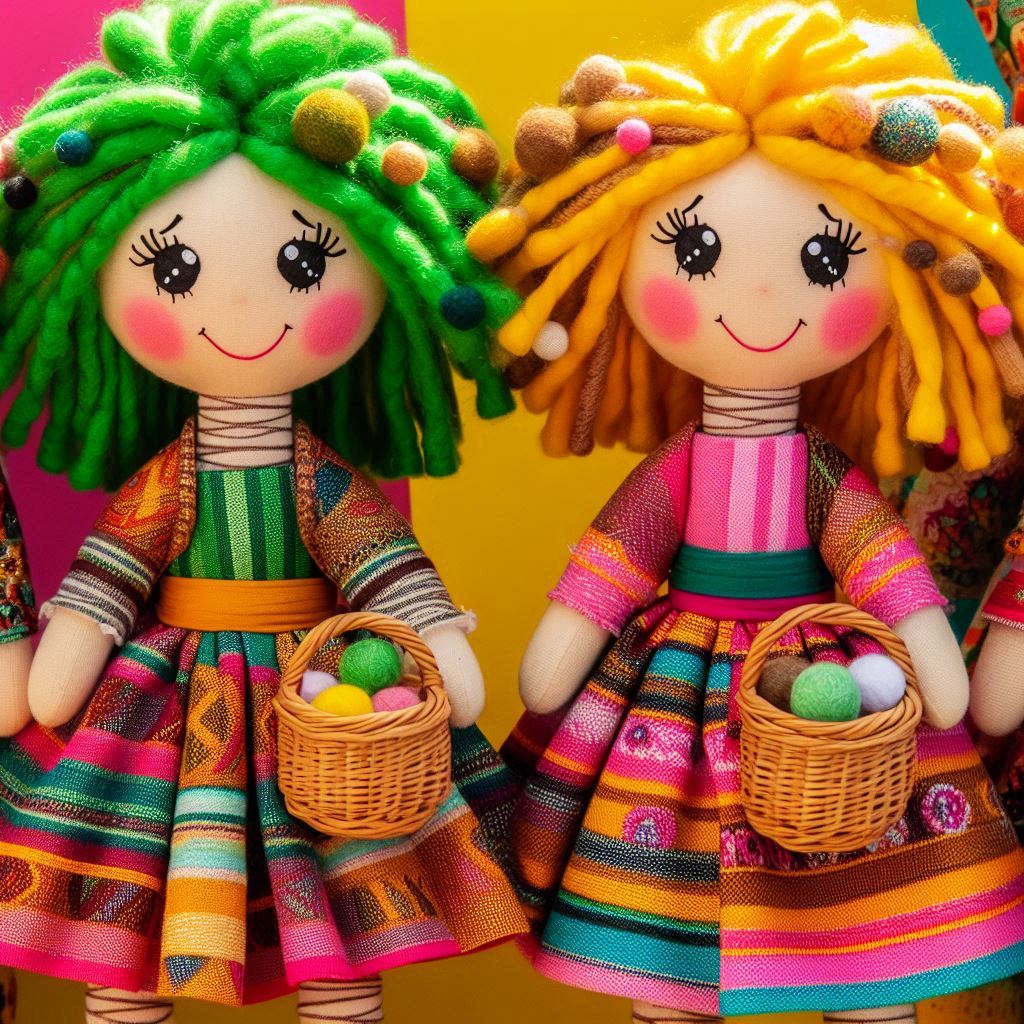 Ghép hình 2 búp bê xinh đẹp