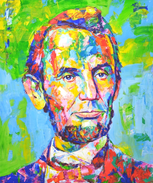 Abraham Lincoln Acrylic Painting By Iryna Kastsova