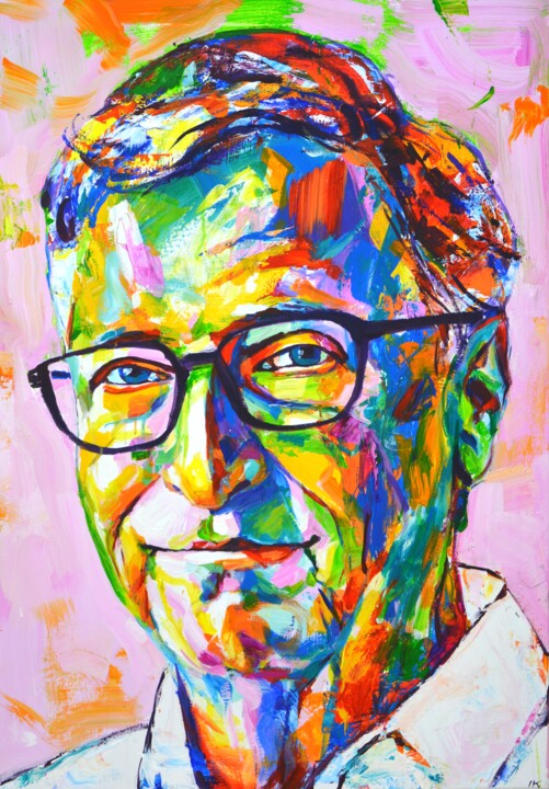 Bill Gates Painting by Iryna Kastsova